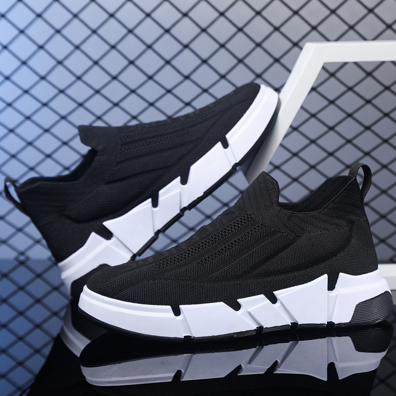 2025 tavaszi és őszi új férfi cipők sport és szabadidős légy szőtt háló lélegző trendi divat nagy méretű határokon átnyúló férfi cipő Sh