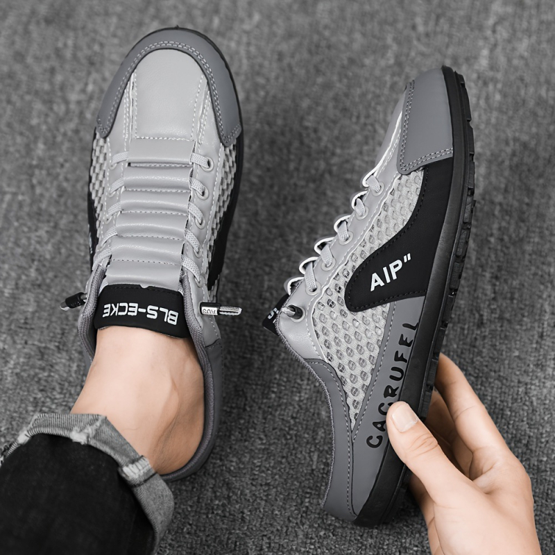 temu Amazon Explosions väikesed õhukese põhjaga võrkkangast poolsussid meeste võrkkingad meeste vabaajajalatsid rannajalatsid laisk oa kingad