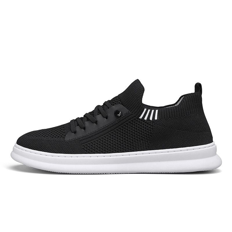 Pantofi sport pentru bărbați, țesute pe corp, la modă, cu slip-on, casual, cu fund moale, din plasă goală, respirabil, cu aer condiționat, livrare dintr-o singură piesă