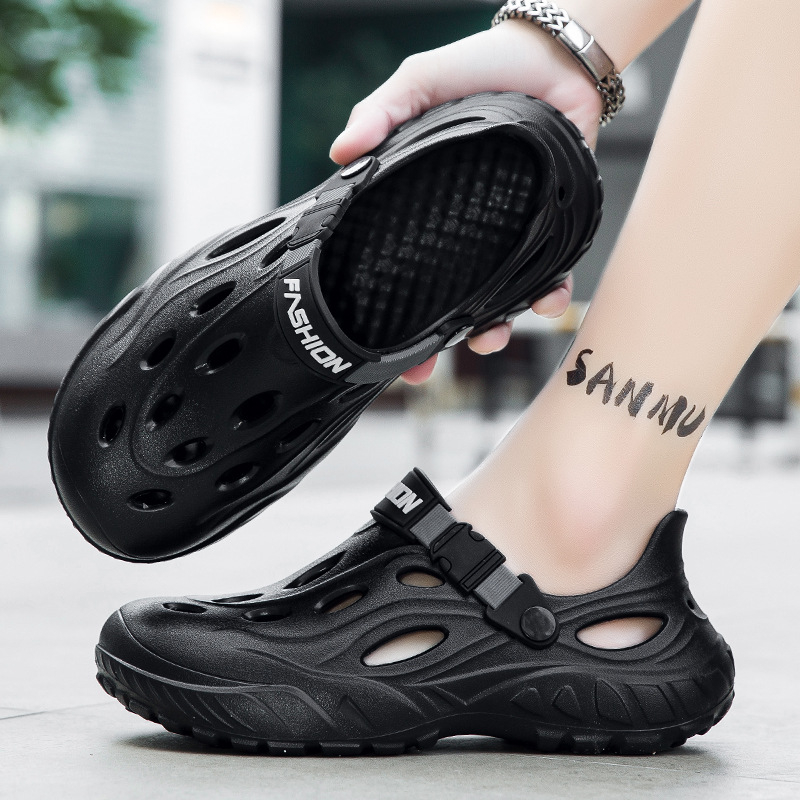 Pantofi de plajă pentru bărbați, vară, la modă, în aer liber, sandale EVA, antiderapante, sport, casual, geantă cu toc, papuci pentru bărbați