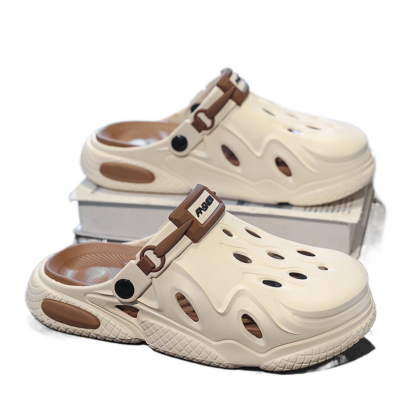 Lyukcipők Férfi divatos nyári külső ruházat Hétköznapi papucsok Sport Vezetés Kétrészes Ifjúsági Strandszandálok 2024 Új érkezés