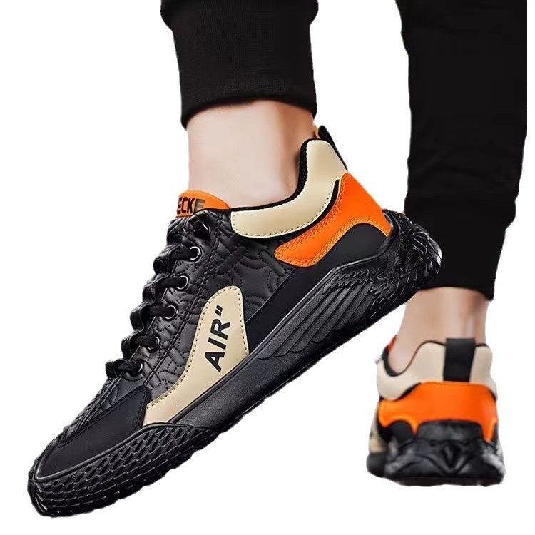 Мъжки обувки Есен 2024 Нови спортни ежедневни обувки с плъзгащи се обувки Универсални обувки за борд Неплъзгащи се модерни обувки Ежедневни обувки