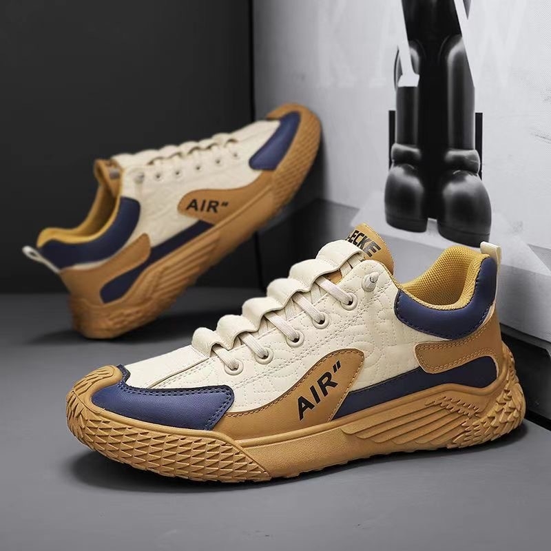 Мъжки обувки Есен 2024 Нови спортни ежедневни обувки с плъзгащи се обувки Универсални обувки за борд Неплъзгащи се модерни обувки Ежедневни обувки