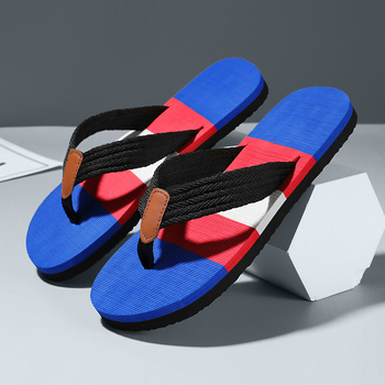 Gyári közvetlen szállítású nyári új férfi papucsok, pedálos, puha talpú, divatos strandpapucsok, egy generációnyi haj