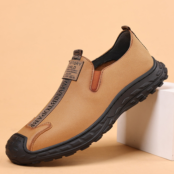 Tavaszi bőrcipők férfi 2024 tavaszi és őszi üzleti divat alkalmi viselet férfi bőrcipők Külkereskedelmi brit stílusú platform férfi cipők