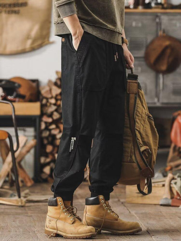 Amerikai retro főutcai overál férfi egyenes, bő szárú lezser nadrág 2024 új divatos belső nadrág