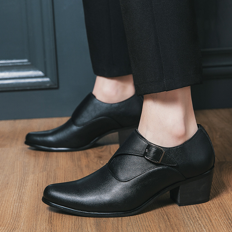 Δερμάτινα Παπούτσια με Ψηλοτάκουνα, Ανδρικά Παπούτσια για Γάμο, Γάμο, Ανδρικά Παπούτσια, Επαγγελματικά, Casual, Ανδρικά Παπούτσια για Αύξηση Ύψους, Λευκά Δερμάτινα Παπούτσια με Μύτες για Άνδρες