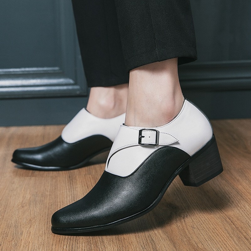 Δερμάτινα Παπούτσια με Ψηλοτάκουνα, Ανδρικά Παπούτσια για Γάμο, Γάμο, Ανδρικά Παπούτσια, Επαγγελματικά, Casual, Ανδρικά Παπούτσια για Αύξηση Ύψους, Λευκά Δερμάτινα Παπούτσια με Μύτες για Άνδρες