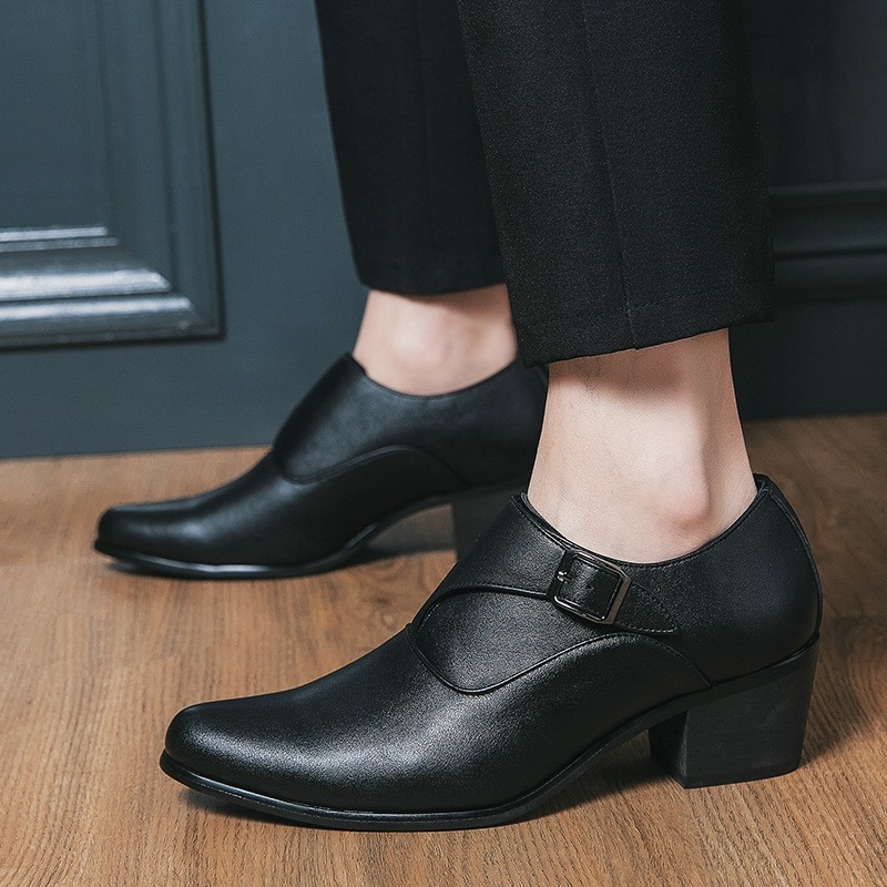 Δερμάτινα Παπούτσια με Ψηλοτάκουνα, Ανδρικά Παπούτσια για Γάμο, Γάμο, Ανδρικά Παπούτσια, Επαγγελματικά, Casual, Ανδρικά Παπούτσια για Αύξηση Ύψους, Λευκά Δερμάτινα Παπούτσια με Μύτες για Άνδρες