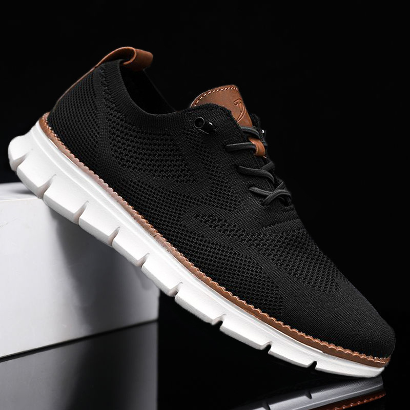 2024-es brit stílusú férfi cipők, nyári, lélegző, alkalmi sportcipők, légy szőtt hálós cipők, férfi nagy méretű, 46-os futócipők