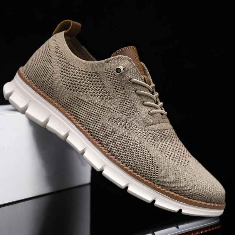 2024-es brit stílusú férfi cipők, nyári, lélegző, alkalmi sportcipők, légy szőtt hálós cipők, férfi nagy méretű, 46-os futócipők