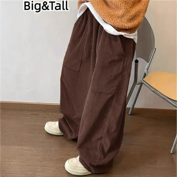 Pārrobežu sprādzieni Brīva velveta plus izmēra brīva jostasvieta Retro platas kājas Visu spēļu modes tendences Eiropas izmēra taisnas kājas bikses