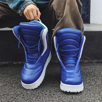 Y12 Bread Shoes Νέα Ανδρικά Παπούτσια Χειμερινά Ζεστά Παπούτσια με Χοντρό Πέος Ανδρικά Παπούτσια Casual Παπούτσια Εξειδικευμένα Παπούτσια High Street για Άνδρες