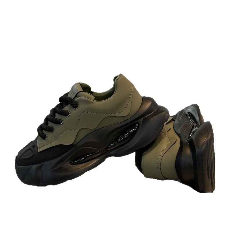 Мъжки обувки с дебела подметка, пролет/есен 2025, нови обувки за увеличаване на височината, супер популярни мъжки обувки, модерни, универсални, ежедневни спортни обувки