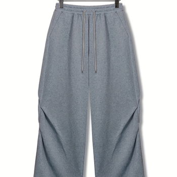 Prekogranične Amazon nove američke plisirane ležerne hlače širokih nogavica za muškarce i žene, drape ravne cijevi, duge trenirke s mikrorogovima