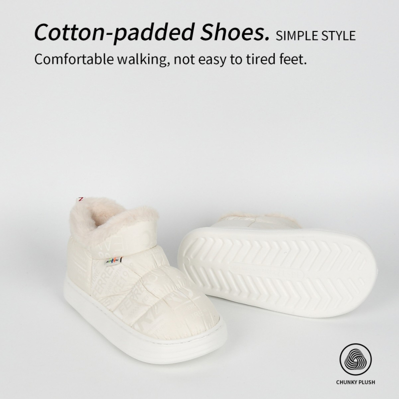 Rudens ir žiemos nauji, vilnos pamušalu pamušti sniego batai, madingi vyrams ir moterims, poroms, šilti lauko medvilniniai batai, madingi storapadžiai duonos batai urmu