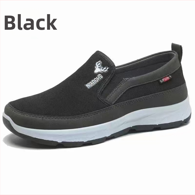 Nové staré pekinské látkové topánky, obchodná vychádzková obuv pre ľudí stredného a staršieho veku, topánky pre otcov, mäkká podrážka, ľahká obuv pre seniorov