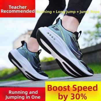 Tootjate jooksujalatsid lööke neelava sporditreeningu võrgust keskkooliõpilaste tossud meestele kõrge elastsusega kehaga