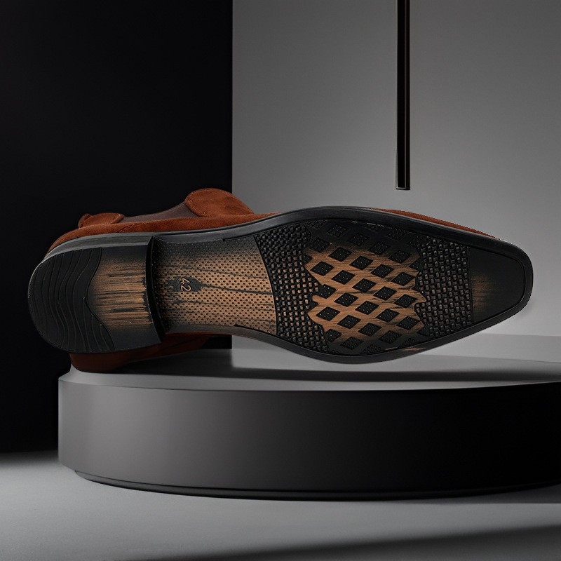 2025. aasta sügis-talve uued suured meeste Chelsea saapad väikese kandilise ninaga Briti härmas Korea stiilis meeste lühikesed saapad hulgimüügist