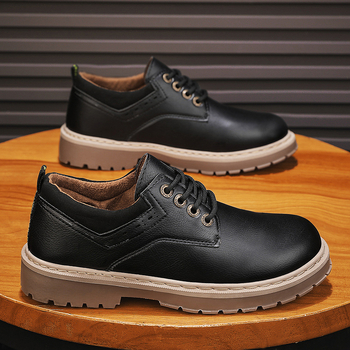 Νέα ανοιξιάτικα δερμάτινα παπούτσια Martin με χοντρή σόλα, μόδα, όλα τα είδη για νέους, καθημερινά αθλητικά, αναψυχή, άνδρες, Xu Heng, νέο προϊόν