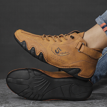 Μπότες Martin για άνδρες μεγάλου μεγέθους, μεσαίου μεγέθους, ευέλικτα παπούτσια οδήγησης, octopus casual παπούτσια, χειροποίητες δερμάτινες μπότες για άνδρες με χειροποίητη ραφή