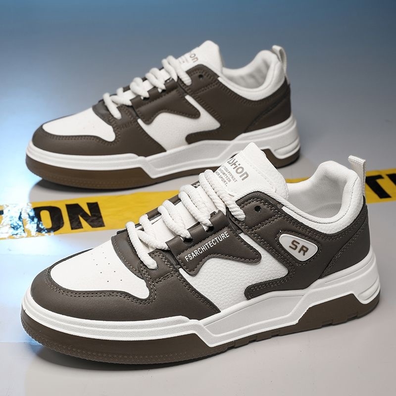 Καλοκαιρινά Ανδρικά Παπούτσια Νέα Αναπνέοντα Παπούτσια Ανδρικά Φοιτητικά Μοντέρνα Λευκά Παπούτσια All-match Αθλητικά Παπούτσια με Πλατφόρμα Casual Αθλητικά Παπούτσια