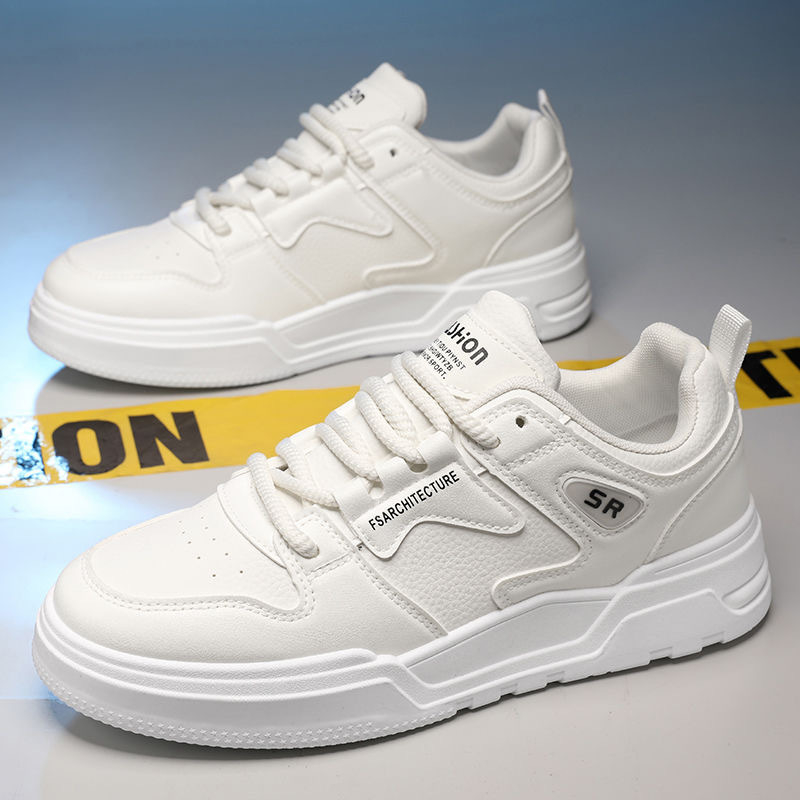 Καλοκαιρινά Ανδρικά Παπούτσια Νέα Αναπνέοντα Παπούτσια Ανδρικά Φοιτητικά Μοντέρνα Λευκά Παπούτσια All-match Αθλητικά Παπούτσια με Πλατφόρμα Casual Αθλητικά Παπούτσια
