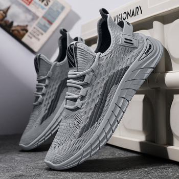 Pantofi sport pentru bărbați, 2024, cu talpă joasă, respirabili, la modă, transfrontalieri, de alergare, de primăvară