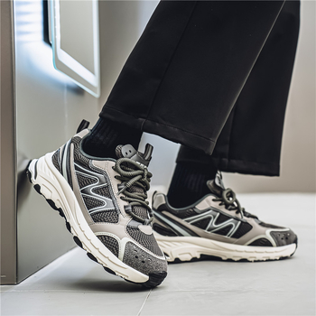 Pantofi sport Torre argintii pentru bărbați, anul șarpelui, comerț exterior, primăvară și vară, talpă groasă, sport casual cu explozii, toate potrivirile