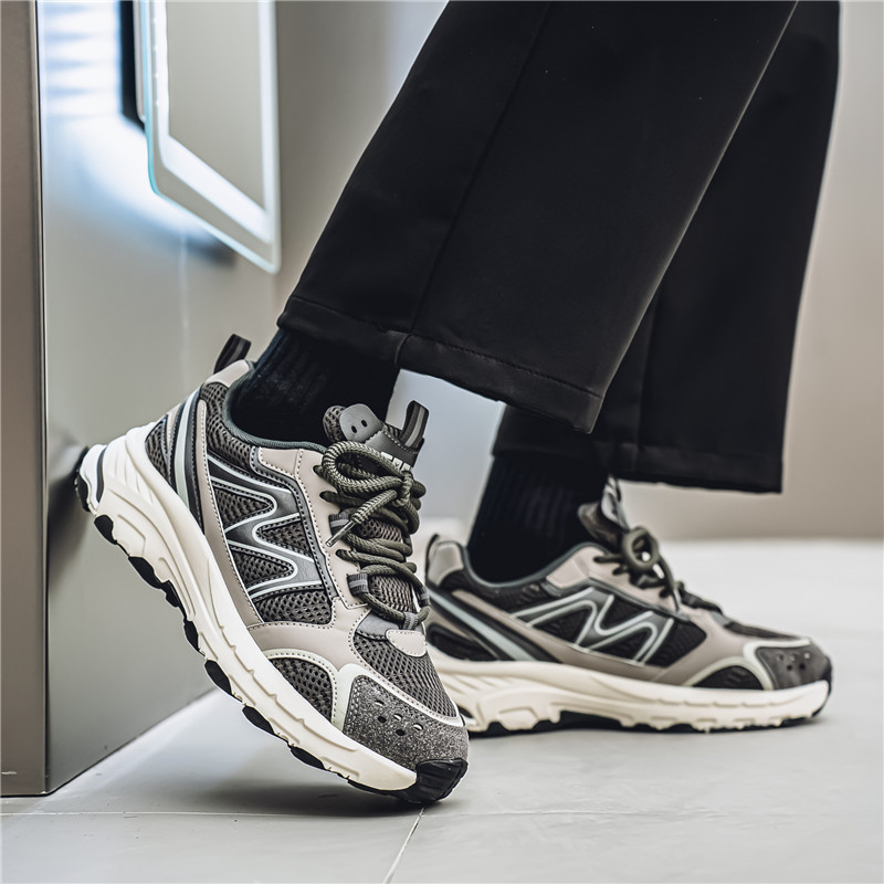 Pantofi sport Torre argintii pentru bărbați, anul șarpelui, comerț exterior, primăvară și vară, talpă groasă, sport casual cu explozii, toate potrivirile