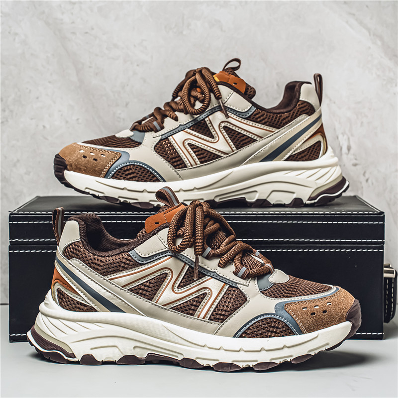 Pantofi sport Torre argintii pentru bărbați, anul șarpelui, comerț exterior, primăvară și vară, talpă groasă, sport casual cu explozii, toate potrivirile