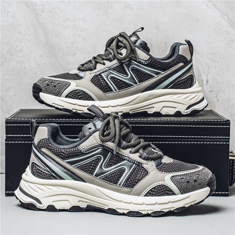 Pantofi sport Torre argintii pentru bărbați, anul șarpelui, comerț exterior, primăvară și vară, talpă groasă, sport casual cu explozii, toate potrivirile