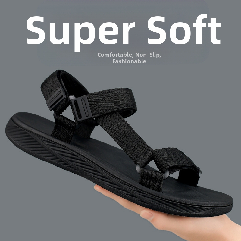 Nou! 2025 Pantofi de plajă pentru bărbați, talpă moale EVA, sandale pentru bărbați, sandale pentru comerț exterior transfrontalier