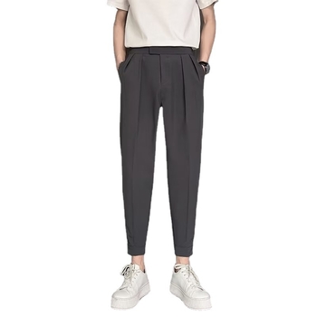 Ανδρικό παντελόνι αστραγάλου, φθινοπωρινό, μεταξωτό παντελόνι πάγου, μέχρι τον αστράγαλο, casual, all-match, internet trendy, μάρκας Velcro, Harlan, φοιτητικό μικρό παντελόνι western, ανδρικό