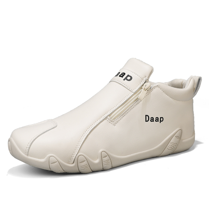 Мъжки обувки Пролет и есен 2025 Нови високи ежедневни кожени обувки Мъжки работни обувки Модерни универсални обувки за туризъм на открито