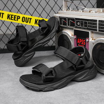 Sandale clasice transfrontaliere pentru bărbați, mărime mare, cu țesături, vara 2023, pantofi de plajă noi pentru bărbați, pantofi casual pentru exterior, en-gros