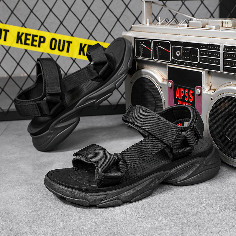 Sandale clasice transfrontaliere pentru bărbați, mărime mare, cu țesături, vara 2023, pantofi de plajă noi pentru bărbați, pantofi casual pentru exterior, en-gros