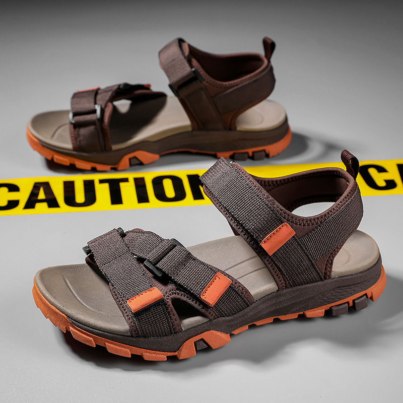 Sandale clasice transfrontaliere pentru bărbați, mărime mare, cu țesături, vara 2023, pantofi de plajă noi pentru bărbați, pantofi casual pentru exterior, en-gros