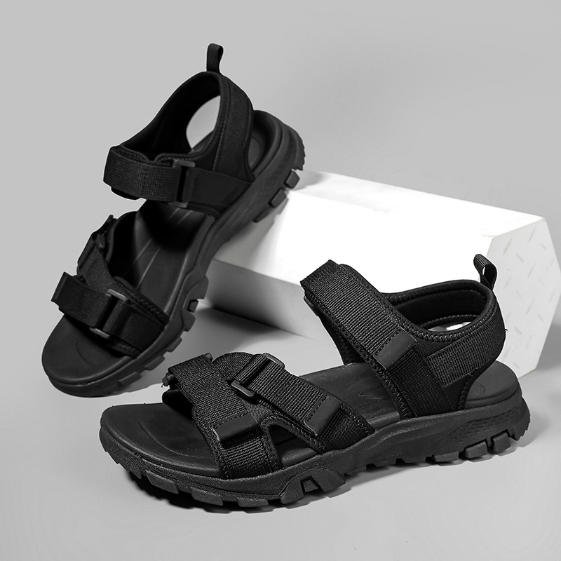 Sandale clasice transfrontaliere pentru bărbați, mărime mare, cu țesături, vara 2023, pantofi de plajă noi pentru bărbați, pantofi casual pentru exterior, en-gros