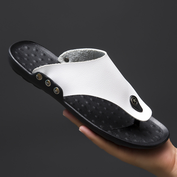 Καλοκαιρινές ανδρικές παντόφλες 2024, μοντέρνα σανδάλια θαλάσσης με επίπεδη σόλα, μοντέρνες παντόφλες με ανοιχτά δάχτυλα, casual, κομψές παντόφλες, κορεατική έκδοση, απλές