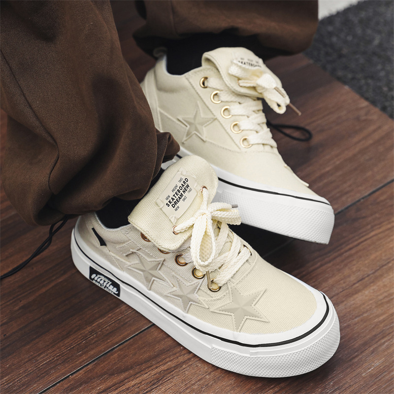 Platnene muške cipele za proljeće i jesen, nove korejske cipele za mlade, sport i razonodu, visoke cipele za sve vrste sportova, Xu Heng, 5 sezona