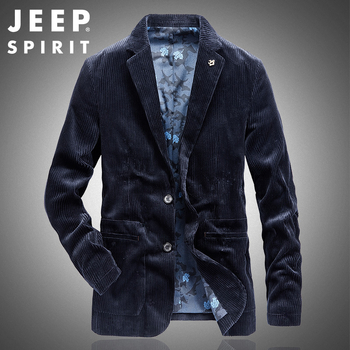 0209 Мъжки есенен костюм от кадифе 2020, мъжко ежедневно яке с голям размер, свободно, дишащо