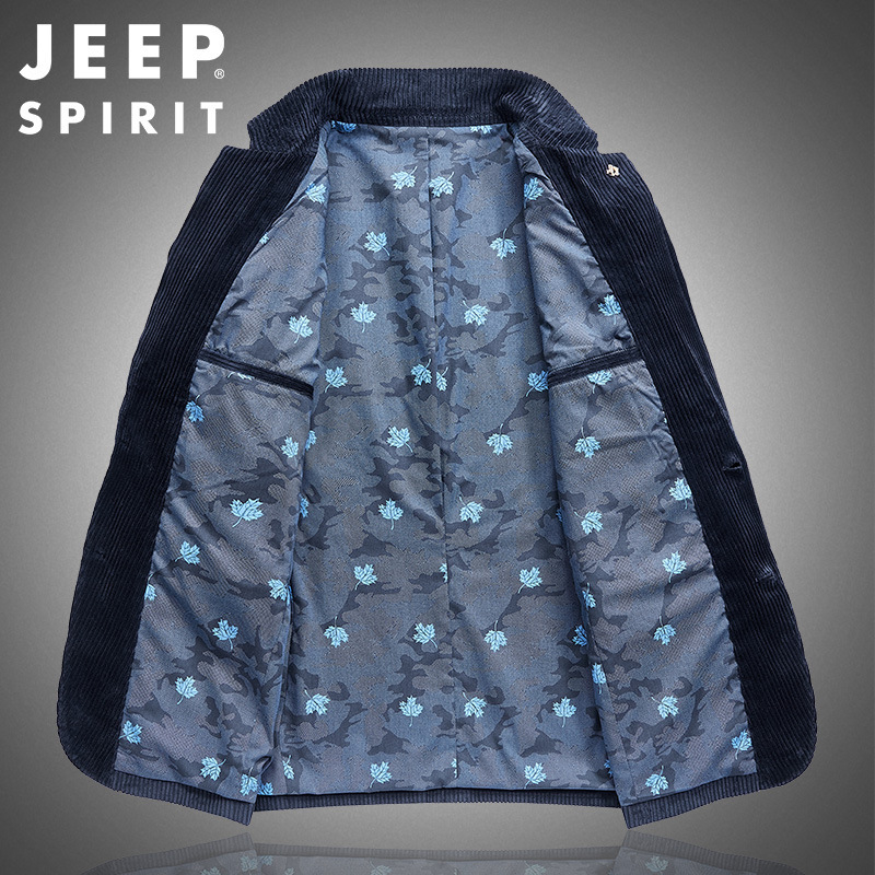 0209 Мъжки есенен костюм от кадифе 2020, мъжко ежедневно яке с голям размер, свободно, дишащо