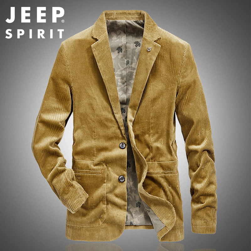 0209 Мъжки есенен костюм от кадифе 2020, мъжко ежедневно яке с голям размер, свободно, дишащо