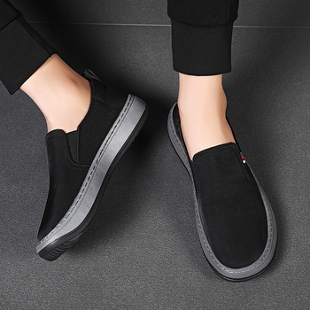 Μια γενιά casual ανδρικών παπουτσιών για υπαίθρια παπούτσια με αναπνεύσιμο καμβά, τάση για παπούτσια οδήγησης με πεντάλ, τεμπέλης