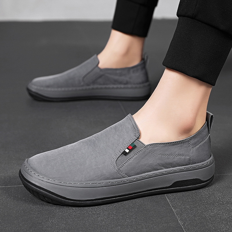 Μια γενιά casual ανδρικών παπουτσιών για υπαίθρια παπούτσια με αναπνεύσιμο καμβά, τάση για παπούτσια οδήγησης με πεντάλ, τεμπέλης