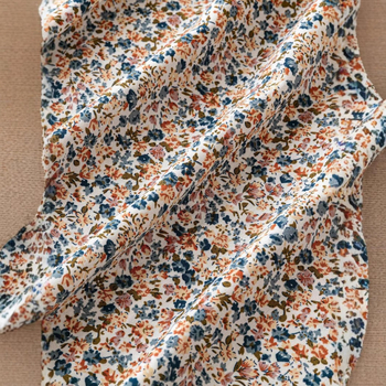 Proljeće 2025. Nova četverostrana elastična tkanina s printom, nova suknja s malim cvjetnim printom