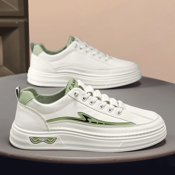 Ανδρικά Παπούτσια Άνοιξης και Φθινοπώρου 2025 Νέα Παπούτσια Εργασίας All-match Ανδρικά Casual Δερμάτινα Παπούτσια Αθλητικά Λευκά Παπούτσια Μοντέρνα Παπούτσια