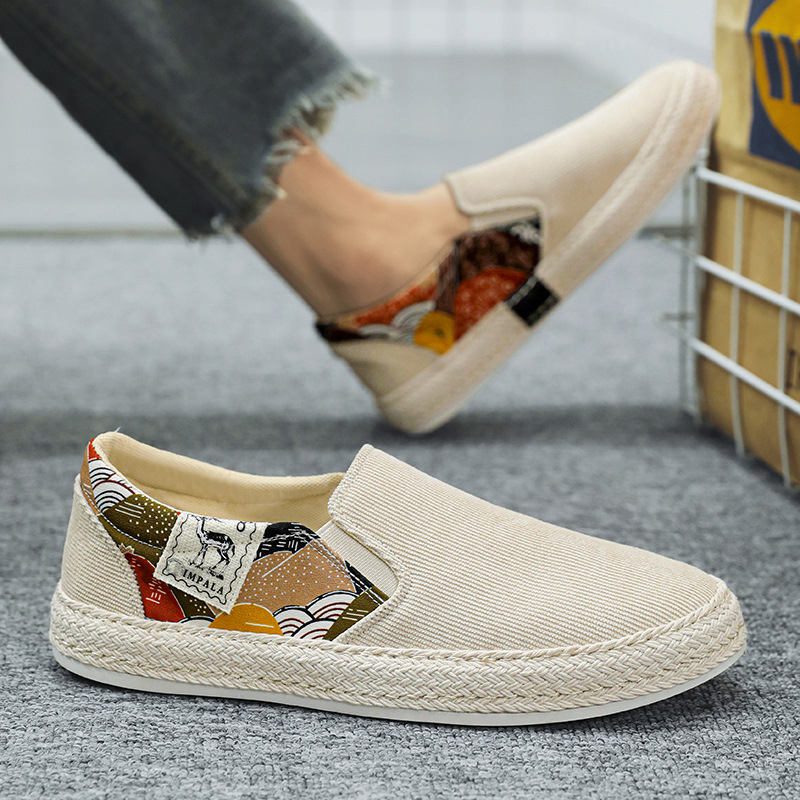 Pantofi sport bărbătești 2024, primăvara nouă, la modă, pentru bărbați, sport, casual, cu talpă joasă, leneși, fără slip-on, pentru tineri, tip pescar