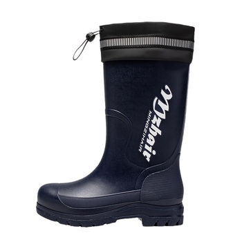 Μοντέρνες ανδρικές αδιάβροχες μπότες βροχής, μέχρι τη μέση της γάμπας, ανθεκτικές στη φθορά, με κορδόνι περίσφιξης, αντιολισθητικά παπούτσια από καουτσούκ για εξαγωγή